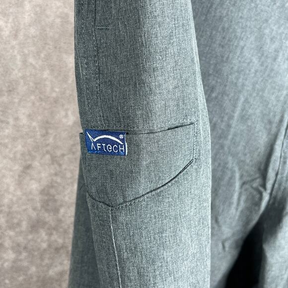 AFTCO Performance Fishing Shorts Mens 40 Gray AFTech Outdoor Chino Flat‎ Front - Picture 4 of 9